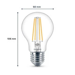 Philips LED-Lampe E27 7W 850lm 4.000K Klar 6er -Innenleuchten Store 10004561 1