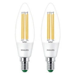 Philips LED-Lampe E14 B35 2,3W 485lm 3.000K 2er -Innenleuchten Store 10008334 1