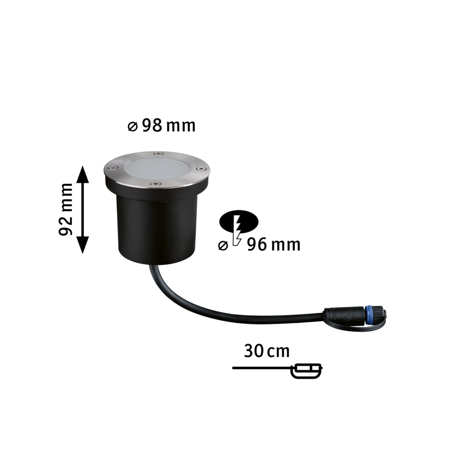 Paulmann Plug & Shine LED-Einbauleuchte 4,5W 1er 5 Paulmann Plug & Shine LED-Einbauleuchte 4,5W 1er – Bild 3