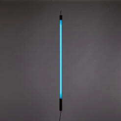 SELETTI Linea LED-Stehleuchte Mit Holz, Blau -Innenleuchten Store 10009489 4