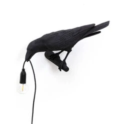 SELETTI Bird Lamp LED-Dekowandlampe, Links Schwarz -Innenleuchten Store 10009771 2