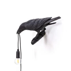 SELETTI Bird Lamp LED-Dekowandlampe, Links Schwarz -Innenleuchten Store 10009771 4