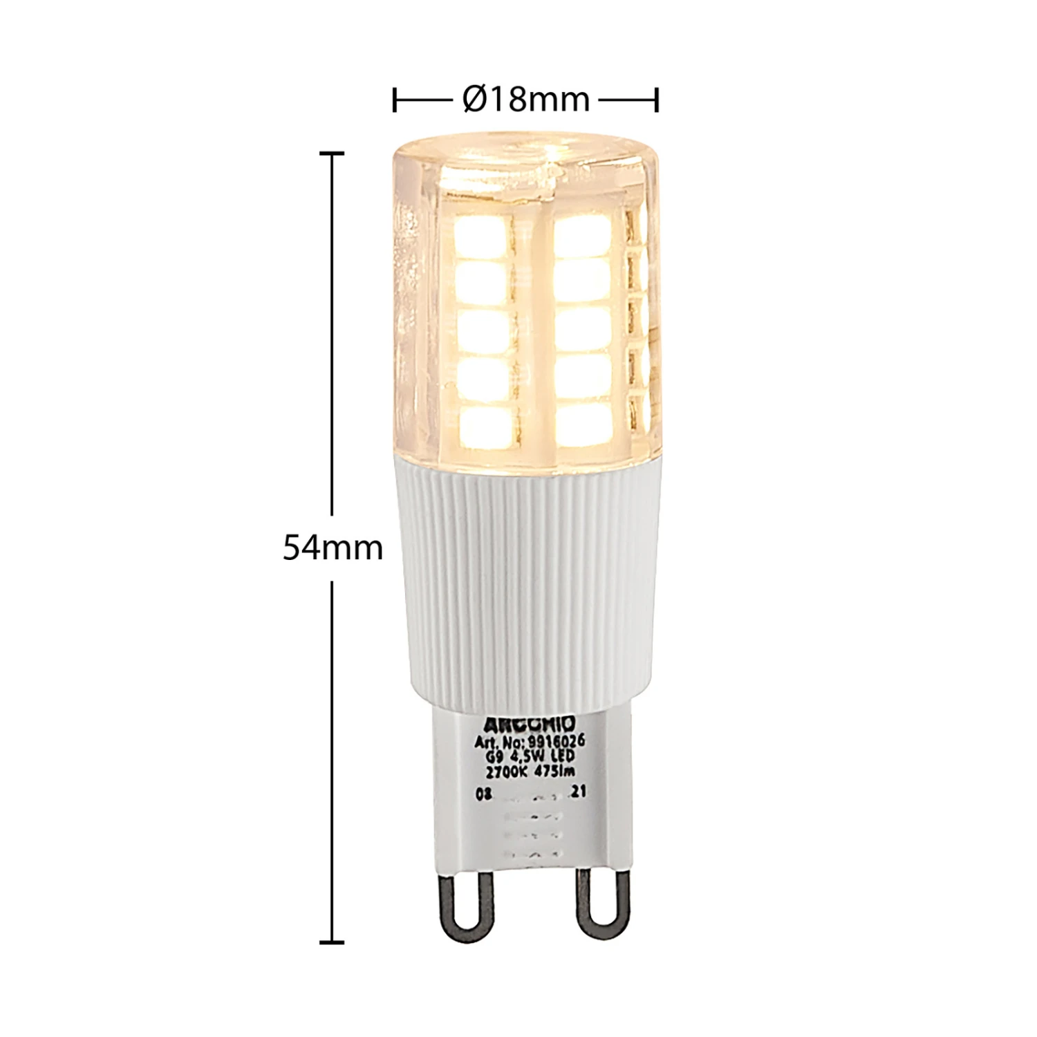 Arcchio LED-Stiftsockellampe G9 4,5W 2.700K 10er 7 Arcchio LED-Stiftsockellampe G9 4,5W 2.700K 10er – Bild 5