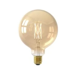 Calex Smart E27 G125 7W LED-Filament 806lm Gold