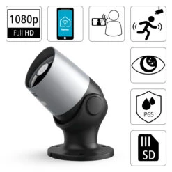 Hama WLAN Außenkamera, 2-Wege-Audio Sensor Schwarz -Innenleuchten Store 10012124 2