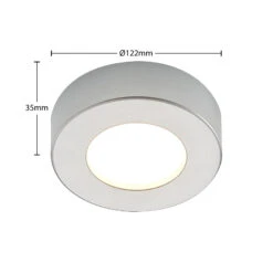 Prios Edwina LED-Deckenlampe, Silber, 12,2cm, 10er -Innenleuchten Store 10012578 4