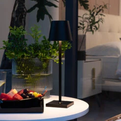 Lindby Janea LED-Akku-Tischleuchte, Schwarz -Innenleuchten Store 10012670 1