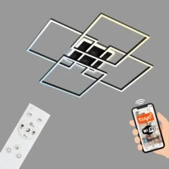 LED-Deckenleuchte Frame S, 72,4x72,4 Cm, Schwarz -Innenleuchten Store 10014538 4