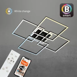 LED-Deckenleuchte Frame S, 72,4x72,4 Cm, Schwarz -Innenleuchten Store 10014538 7