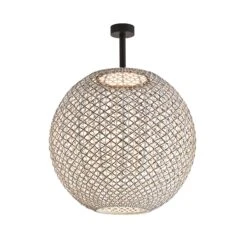 Bover Nans Sphere PF/60 LED-Außendeckenlampe Braun