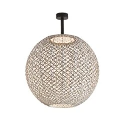 Bover Nans Sphere PF/80 LED-Außendeckenlampe Braun