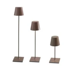 Zafferano Poldina XXL Akku-Stehlampe IP54 Corten -Innenleuchten Store 10016346 3