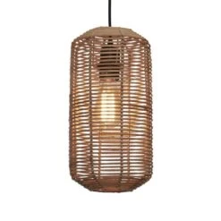 GOOD & MOJO Tanami Hängeleuchte, 18x35cm, Natur