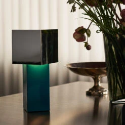 &Tradition Pivot ATD7 Akku-Tischlampe Blue Silver -Innenleuchten Store 10017545 2