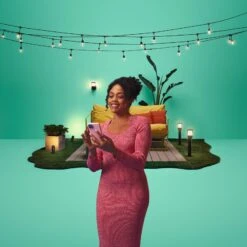 WiZ Elpas LED-Wegeleuchte Schwarz RGBW Erweiterung -Innenleuchten Store 10018005 5