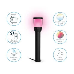 WiZ Elpas LED-Wegeleuchte Schwarz RGBW Erweiterung -Innenleuchten Store 10018005 6