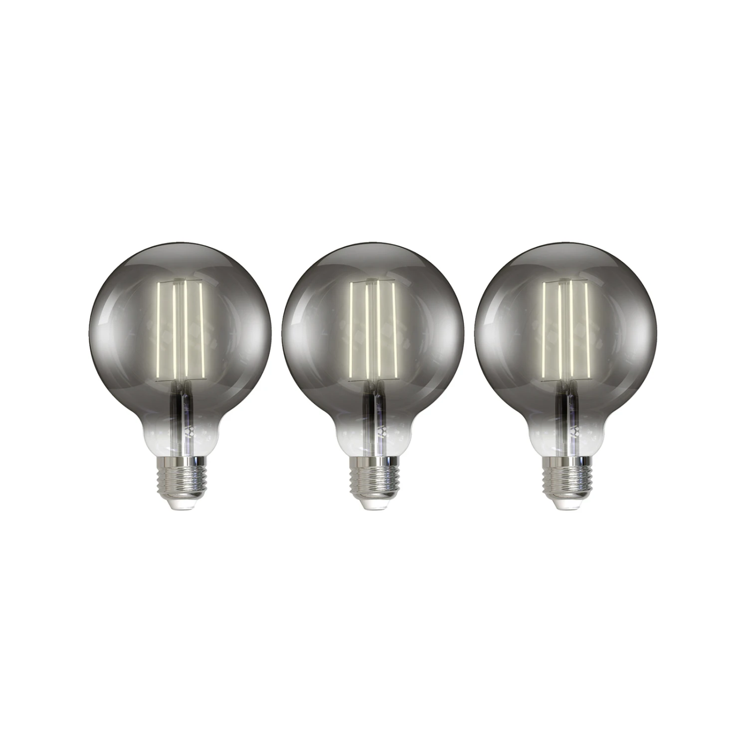 Prios LED-E27-Globe Rauchgrau 4,9W WLAN, 3er-Set 3 Prios LED-E27-Globe Rauchgrau 4,9W WLAN, 3er-Set