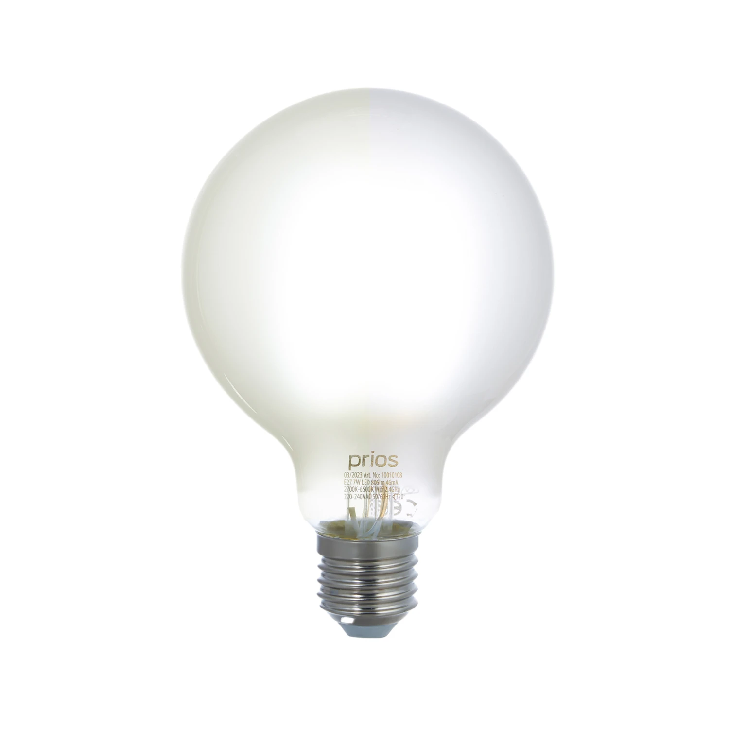 Prios LED-E27-Leuchtmittel G95 7W WLAN Matt 2er 5 Prios LED-E27-Leuchtmittel G95 7W WLAN Matt 2er – Bild 3