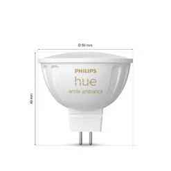 Philips Hue White Ambiance LED-Lampe 5,1W GU5,3 -Innenleuchten Store 10021255 3