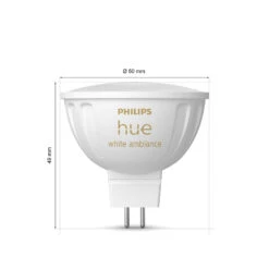 Philips Hue White Ambiance LED 5,1W GU5,3 2er-Set -Innenleuchten Store 10021276 3