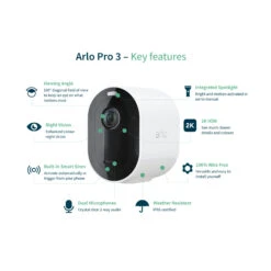 Arlo Pro 3 Sicherheitssystem Mit 4 Kameras Weiß -Innenleuchten Store 1080004 8