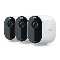Arlo Essential Außenkamera, 3er Set, Weiß