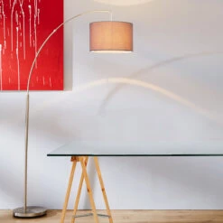 BRILLIANT Klassische Bogenleuchte Clarie, Grau 11 BRILLIANT Klassische Bogenleuchte Clarie, Grau -Innenleuchten Store 1508799 4