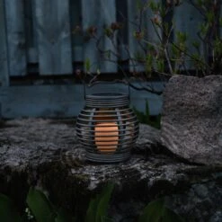 Braune Solar-Leuchte Lantern In Rattanoptik M. LED 7 Braune Solar-Leuchte Lantern In Rattanoptik M. LED -Innenleuchten Store 1522997 2