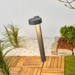 BEGA 77218K3 Wegeleuchte Rund Grafit 3.000K Unten -Innenleuchten Store 1566029 3