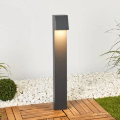 BEGA 77237K3 Wegelampe Eckig Grafit 3.000K Unten