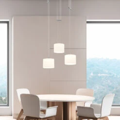 BANKAMP Grazia Hängelampe ZigBee 3fl Rund Nickel -Innenleuchten Store 1572203 3