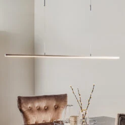 BANKAMP Slim Pendel ZigBee Dimmbar 98cm Nickel