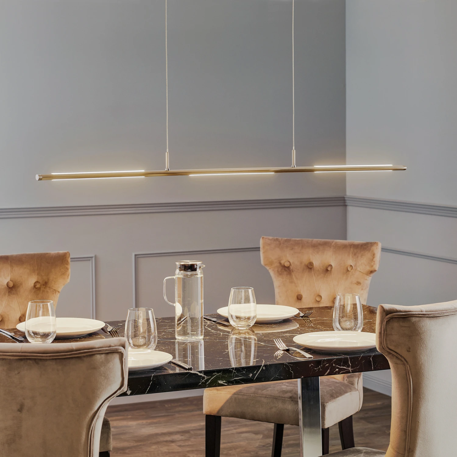 Rothfels Conrado LED-Pendellampe, Nickel Matt 3 Rothfels Conrado LED-Pendellampe, Nickel Matt