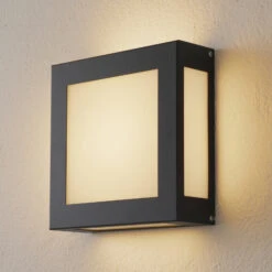 Sensor-LED-Außenwandleuchte Aqua Legendo Anthrazit