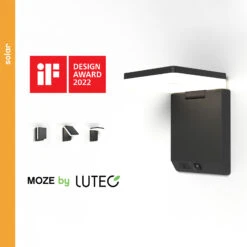LED-Solarwandleuchte Moze, Verstellbar Mit Sensor -Innenleuchten Store 3009112 12