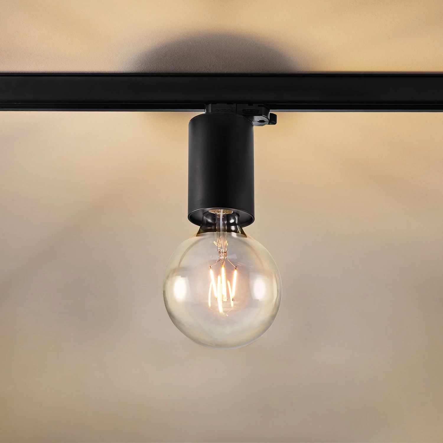 Egger Soho P3 Schienenleuchte E27-Fassung, Schwarz 4 Egger Soho P3 Schienenleuchte E27-Fassung, Schwarz – Bild 2