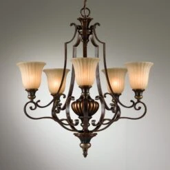 Kronleuchter Kelham Hall, Fünfflammig