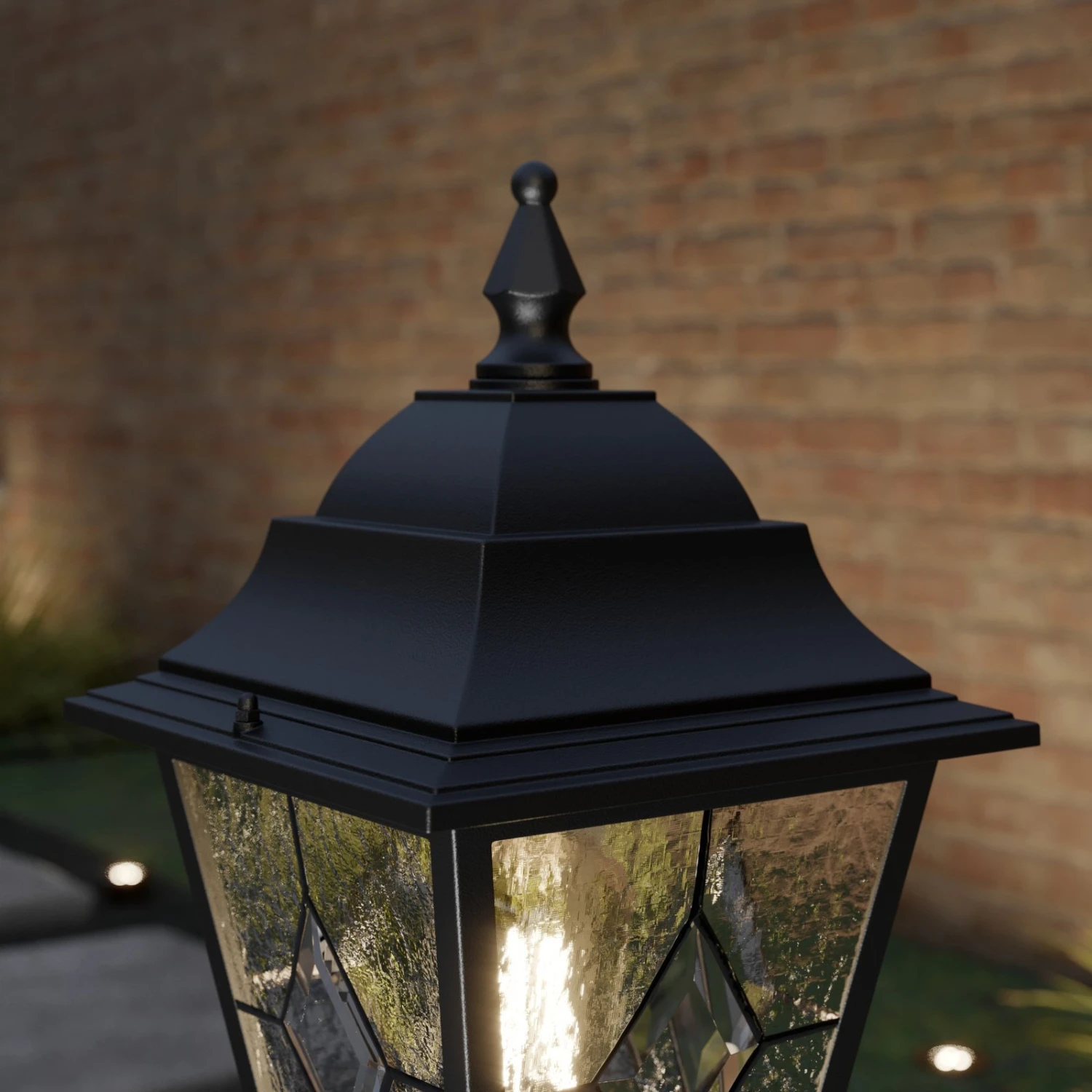 Sockelleuchte Norfolk, Bleiverglast 10 Sockelleuchte Norfolk, Bleiverglast – Bild 8