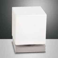 Mit Touchdimmer - LED-Tischleuchte Brenta Nickel