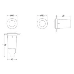 LED-Einbauleuchte Aldo Rund Schwarz/klar 3.000K -Innenleuchten Store 3538159 6