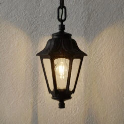 LED-Hängelampe Sichem Anna 6W 2.700K Schwarz/klar