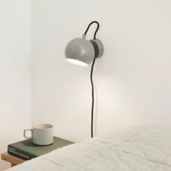 FRANDSEN Ball Magnet Wandleuchte Grau Glänzend -Innenleuchten Store 3574140 2