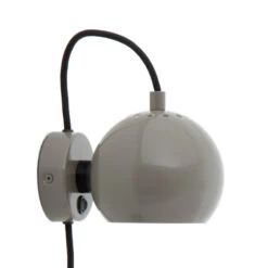 FRANDSEN Ball Magnet Wandleuchte Grau Glänzend