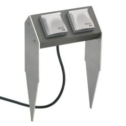 Steckdosenbalken 4402, 2fach Mit Erdspieß -Innenleuchten Store 4009022 2