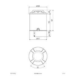 EVN Scopum LED-Bodeneinbauleuchte Rund 4fach -Innenleuchten Store 4026289 4