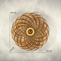 Gofurnit Veneria Wandleuchte, Kirschbaum, Ø 60 Cm 13 Gofurnit Veneria Wandleuchte, Kirschbaum, Ø 60 Cm -Innenleuchten Store 4027039 5