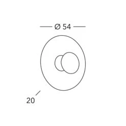 KOLARZ Luna Kiss Gold Wandleuchte, 24 Kt, Ø 54 Cm -Innenleuchten Store 5507932 5