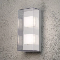 Konstsmide Rechteckige LED-Außenwandleuchte Sanremo