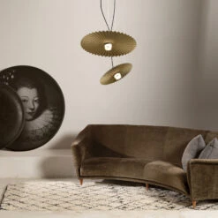 Karman Gonzaga LED-Hängeleuchte, Ø 42 Cm, Messing -Innenleuchten Store 5542175 1