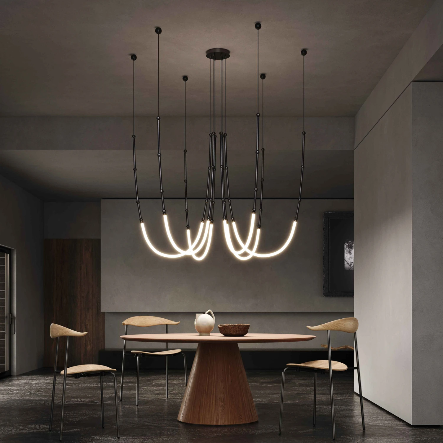 Karman Leda LED-Hängelampe, 6-flammig, 1000x300cm 3 Karman Leda LED-Hängelampe, 6-flammig, 1000x300cm